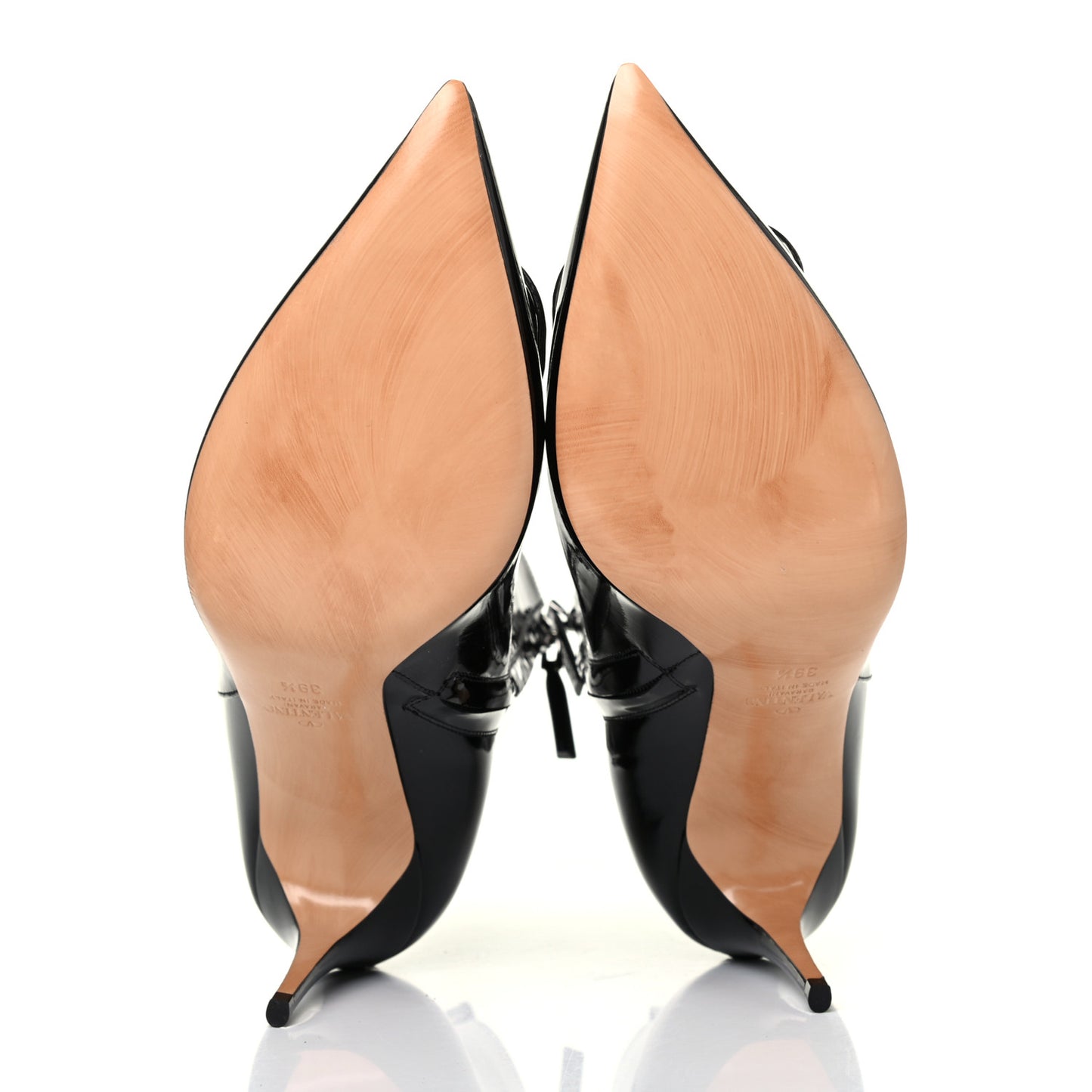 Patent VLogo Ankle Boots 39.5 Black