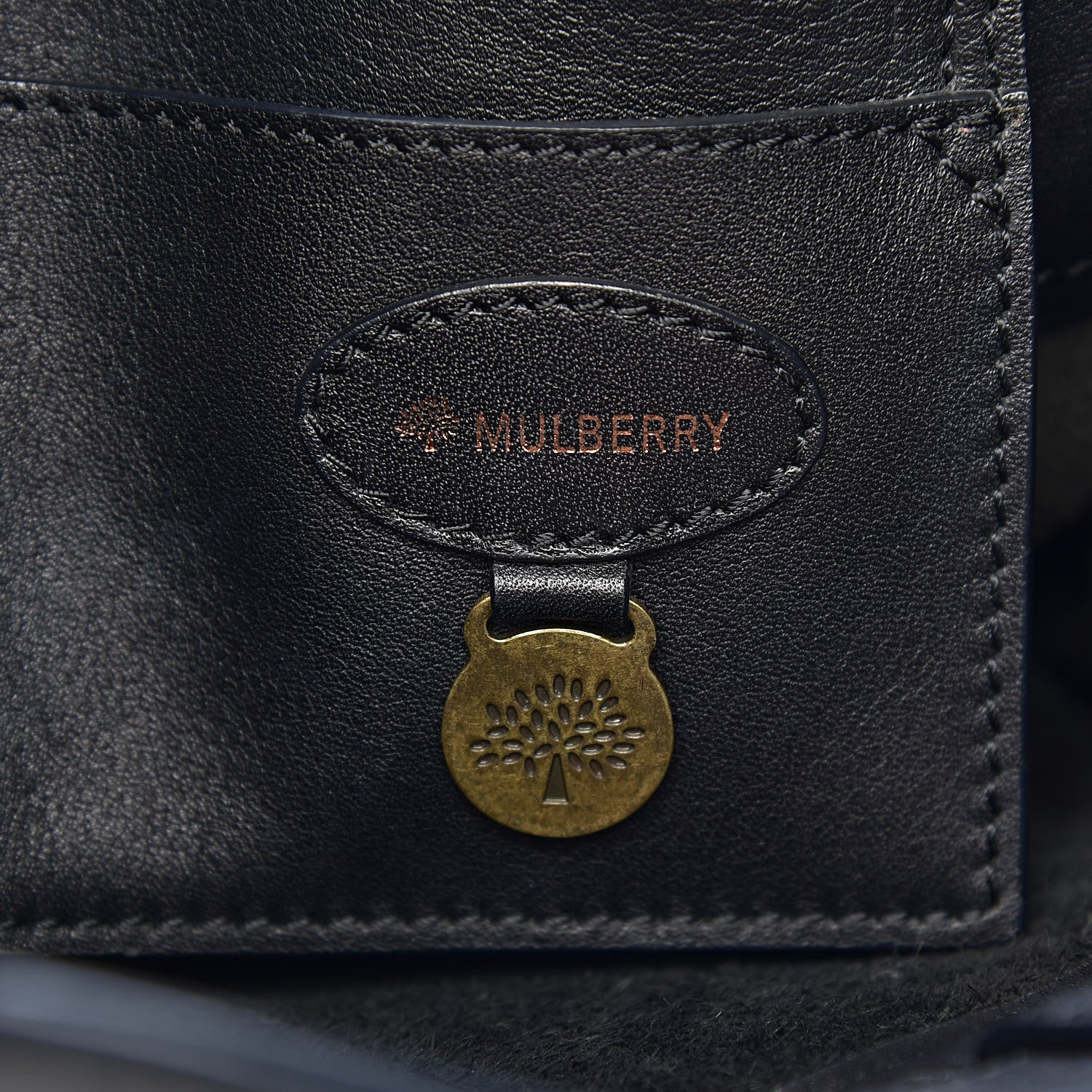 Mulberry Natural Leather Bayswater Black 6 of 15