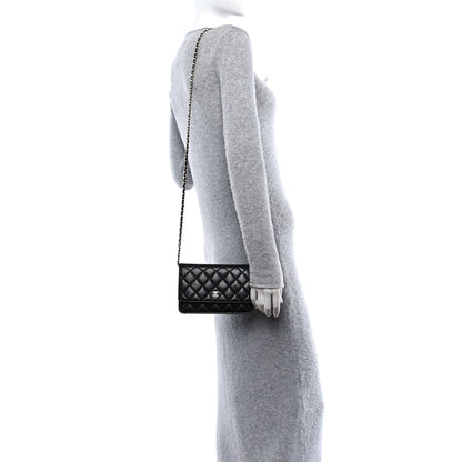 Chanel Caviar Quilted Wallet On Chain WOC Black 2 of 11