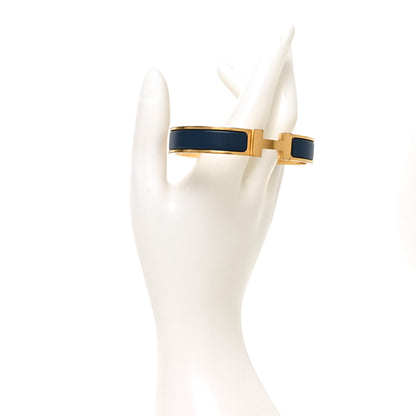 Hermes Enamel Narrow Clic Clac H Bracelet GM Ultramarine 2 of 4