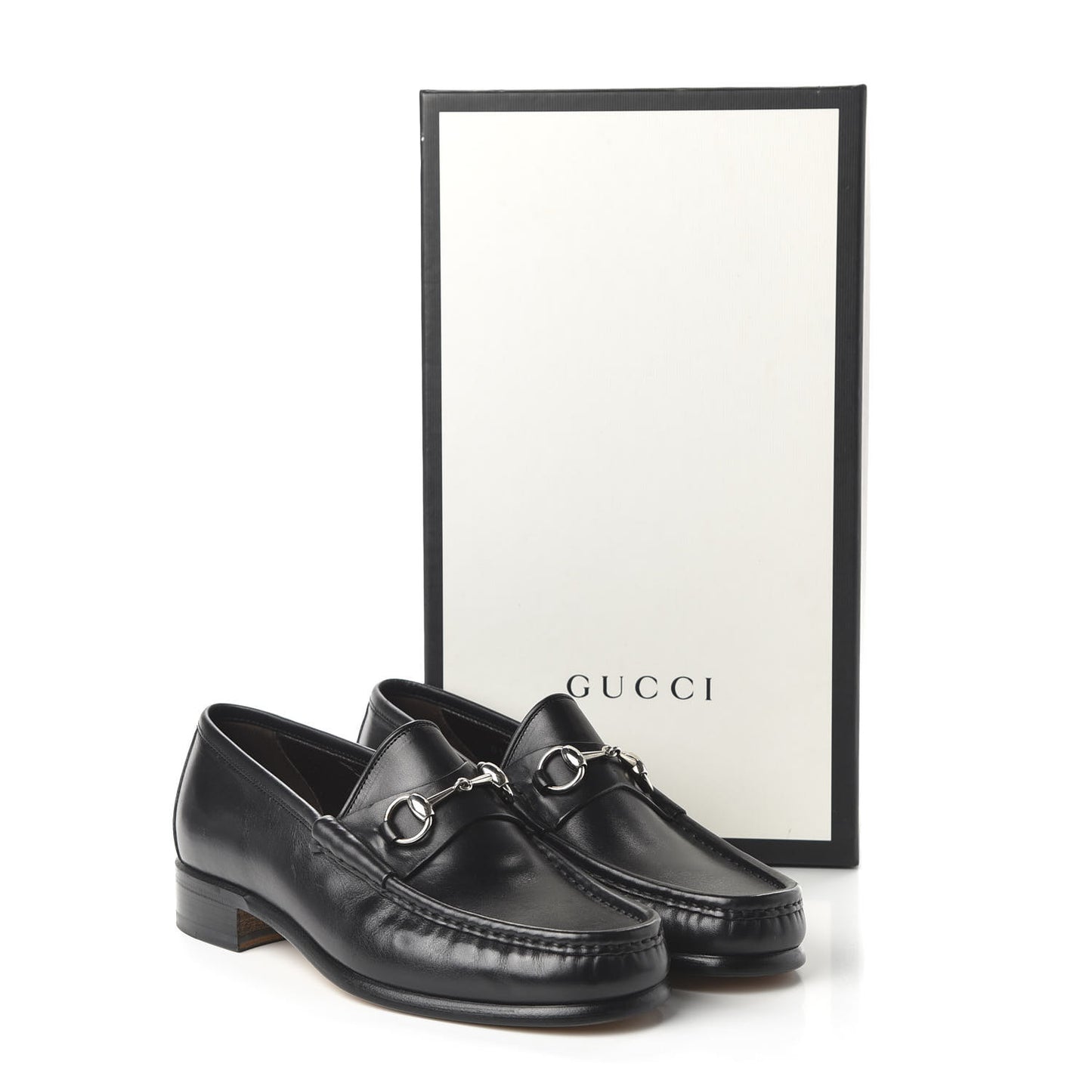 Calfskin Mens 1953 Horsebit Loafers 8 Black