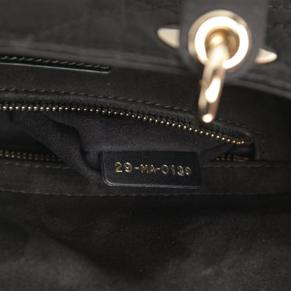 Christian Dior Satin Swarovski Crystal Cannage My ABC Lady Dior Black 7 of 11