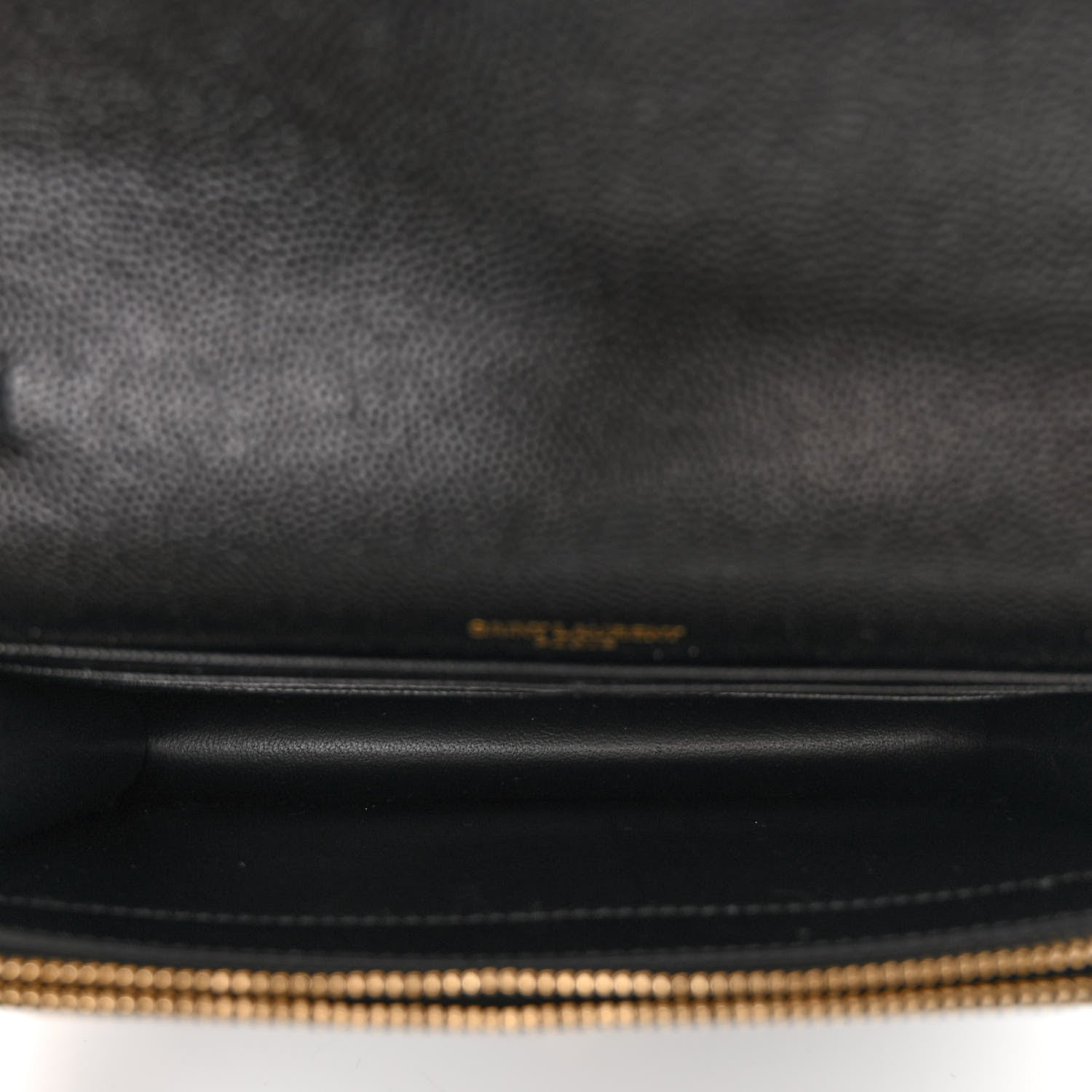 Saint Laurent Grain De Poudre Classic Monogram Kate Tassel Chain Wallet Black 5 of 9
