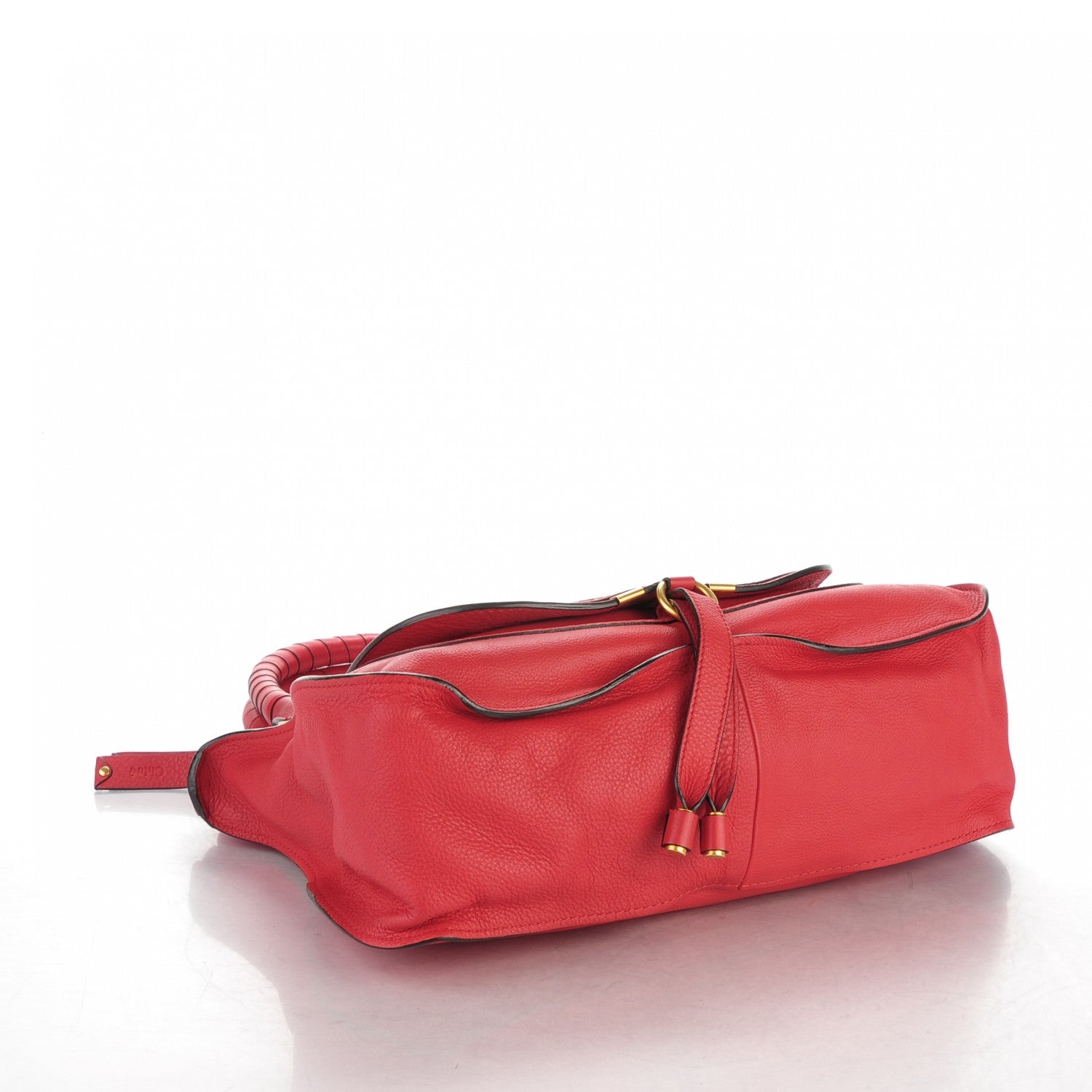 Chloe Calfskin Medium Marcie Satchel Fetish Red 4 of 8