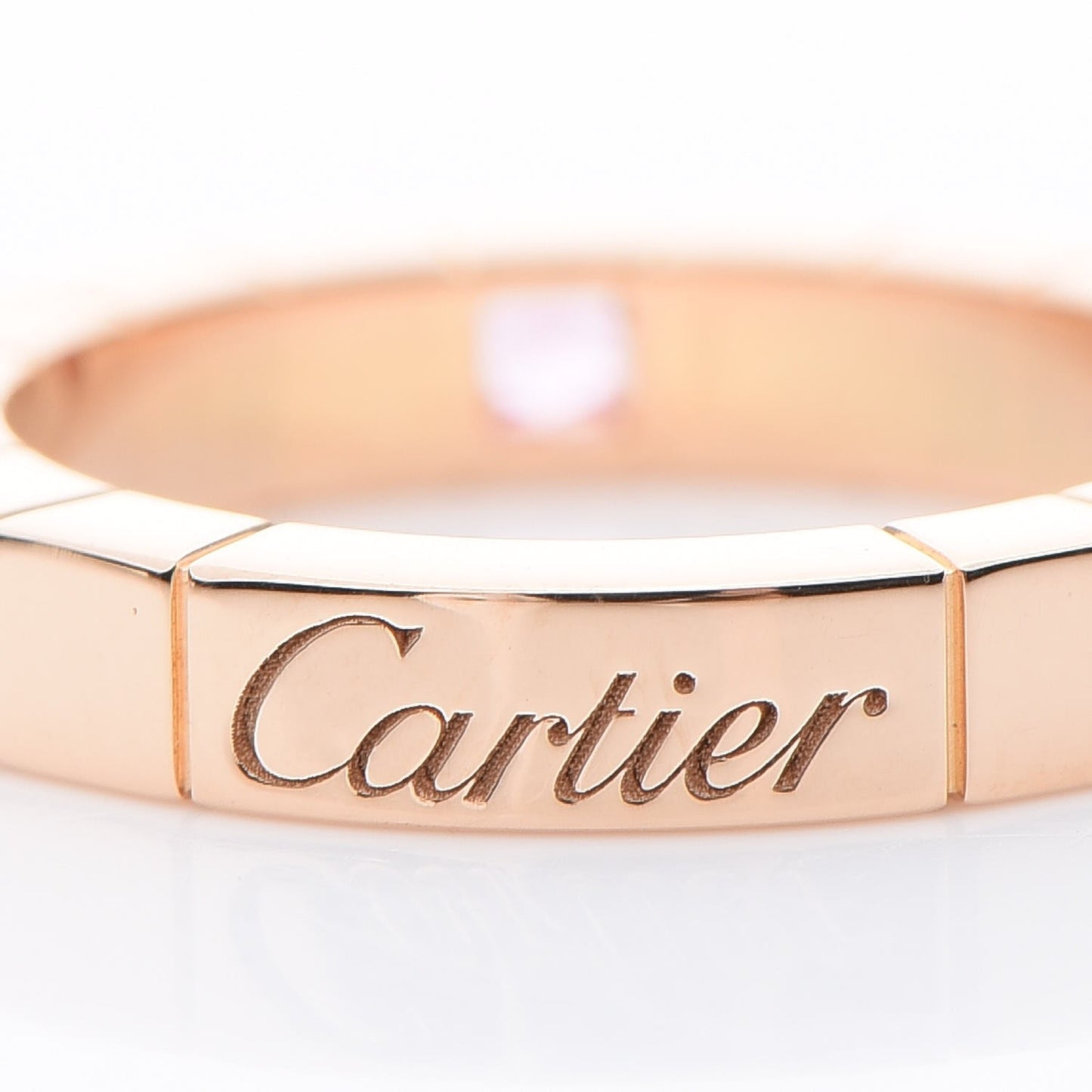 18K Pink Gold Pink Sapphire Lanieres Ring 46 3.75