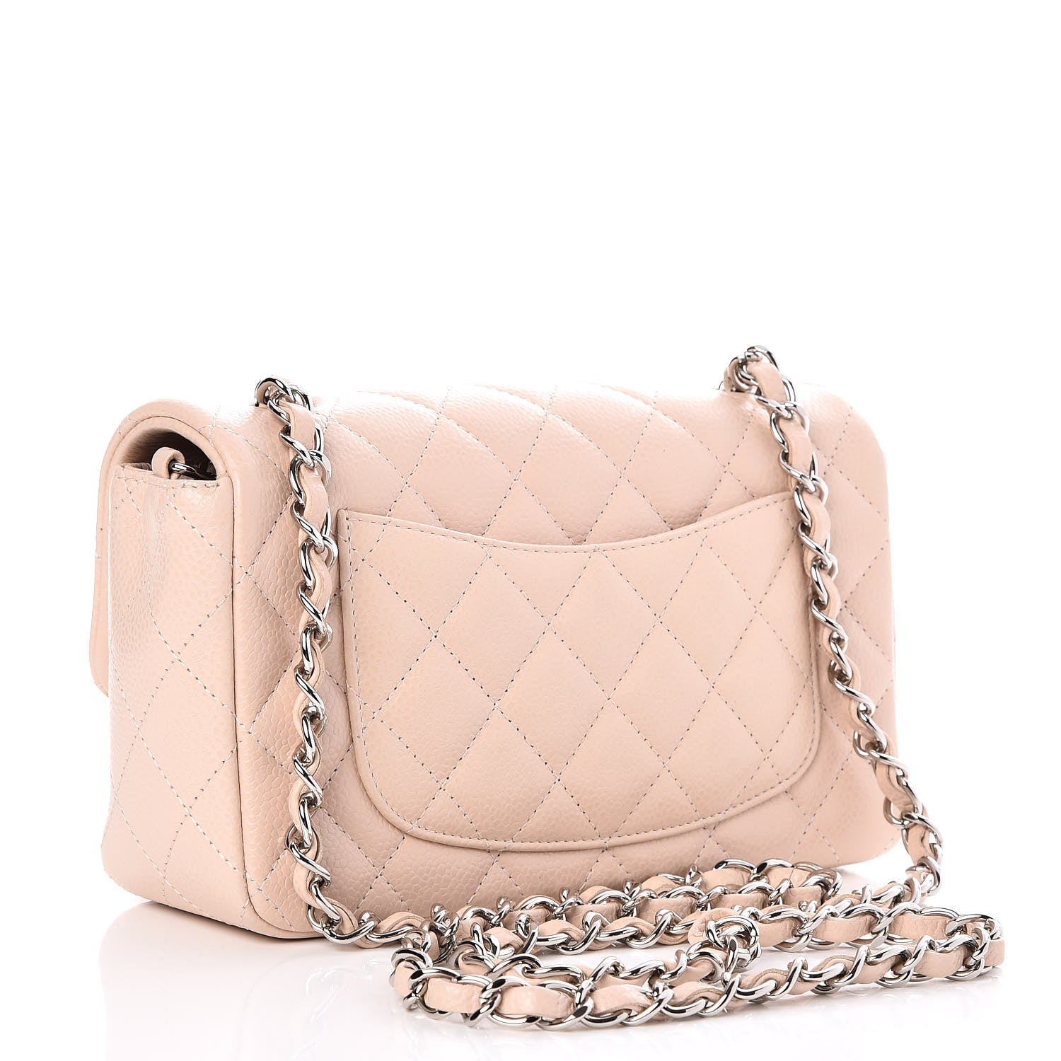 Chanel Caviar Quilted Mini Rectangular Flap Light Pink 3 of 7