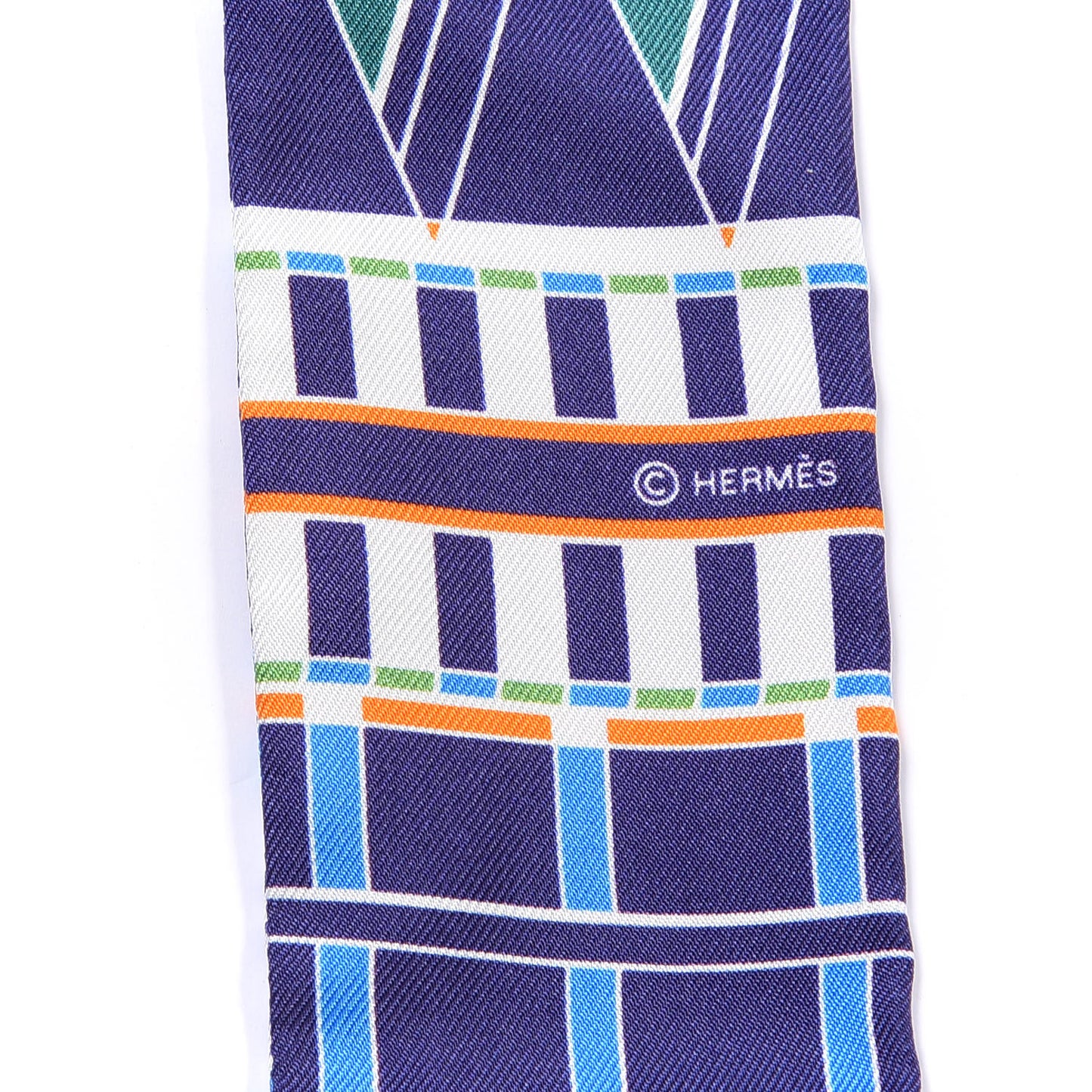 Silk Voltes Et Pirouettes Twilly Indigo Rose Multicolor