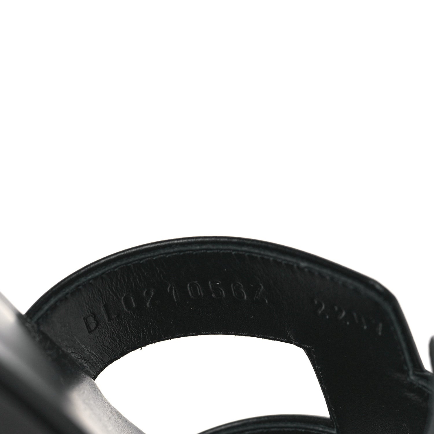 Hermes Box Calfskin Oran Sandals 38 Black 8 of 9