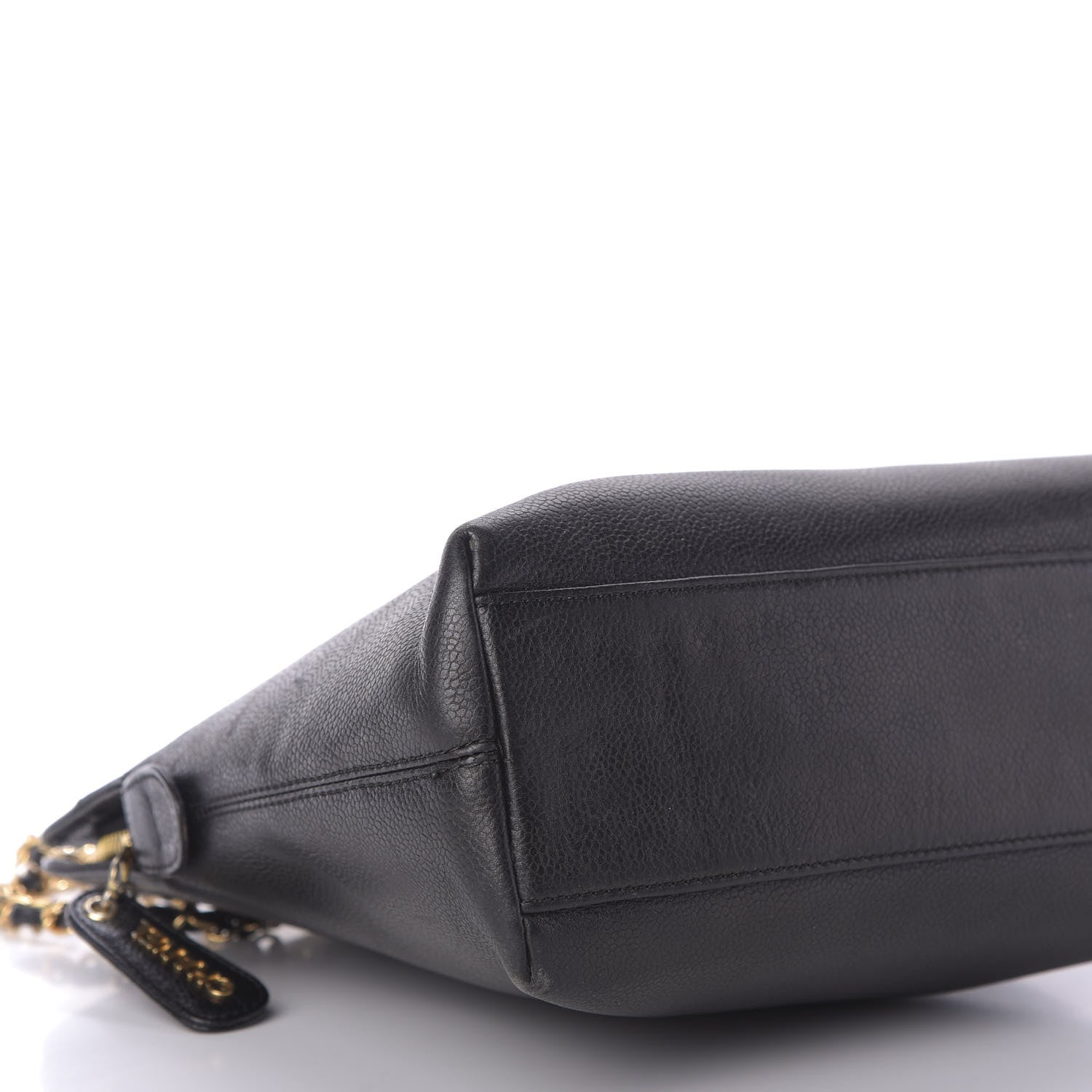 Chanel Caviar Logo Shoulder Bag Black 6 of 9