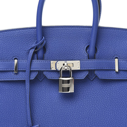 Hermes Togo Birkin 25 Bleu Electrique 10 of 10