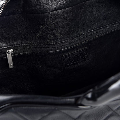 Chanel Caviar Patent Large Bowler Black 8 of 16