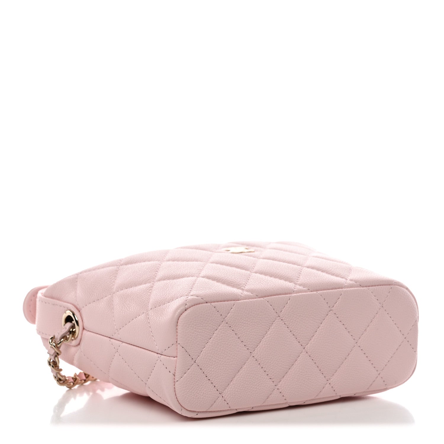 Chanel Caviar Quilted Hobo Clutch With Chain Light Pink 10 of 28
