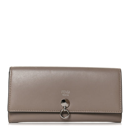 Fendi Vitello Liberty Century Lucido By The Way Continental Wallet Tortora 1 of 13