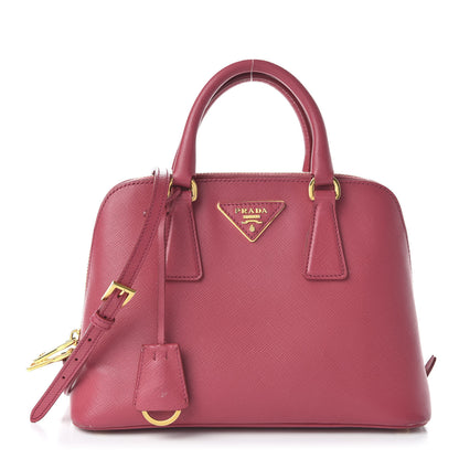 Prada Saffiano Lux Small Promenade Tote Peonia 1 of 11