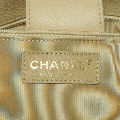 Chanel Calfskin Cerf Executive Shopper Tote Beige Clair 8 of 9