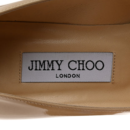 Jimmy Choo Patent Agnes 85 Pumps 39 Nude 6 of 8