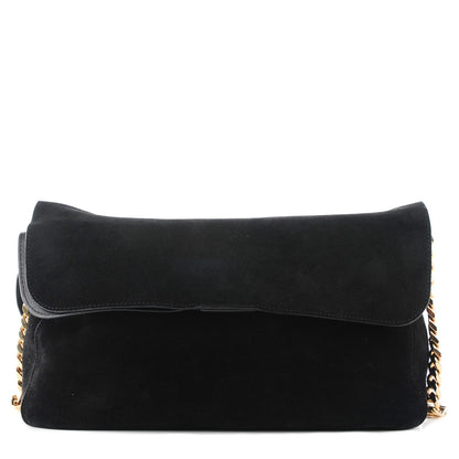 Celine Suede Small Gourmette Shoulder Bag Black 1 of 10
