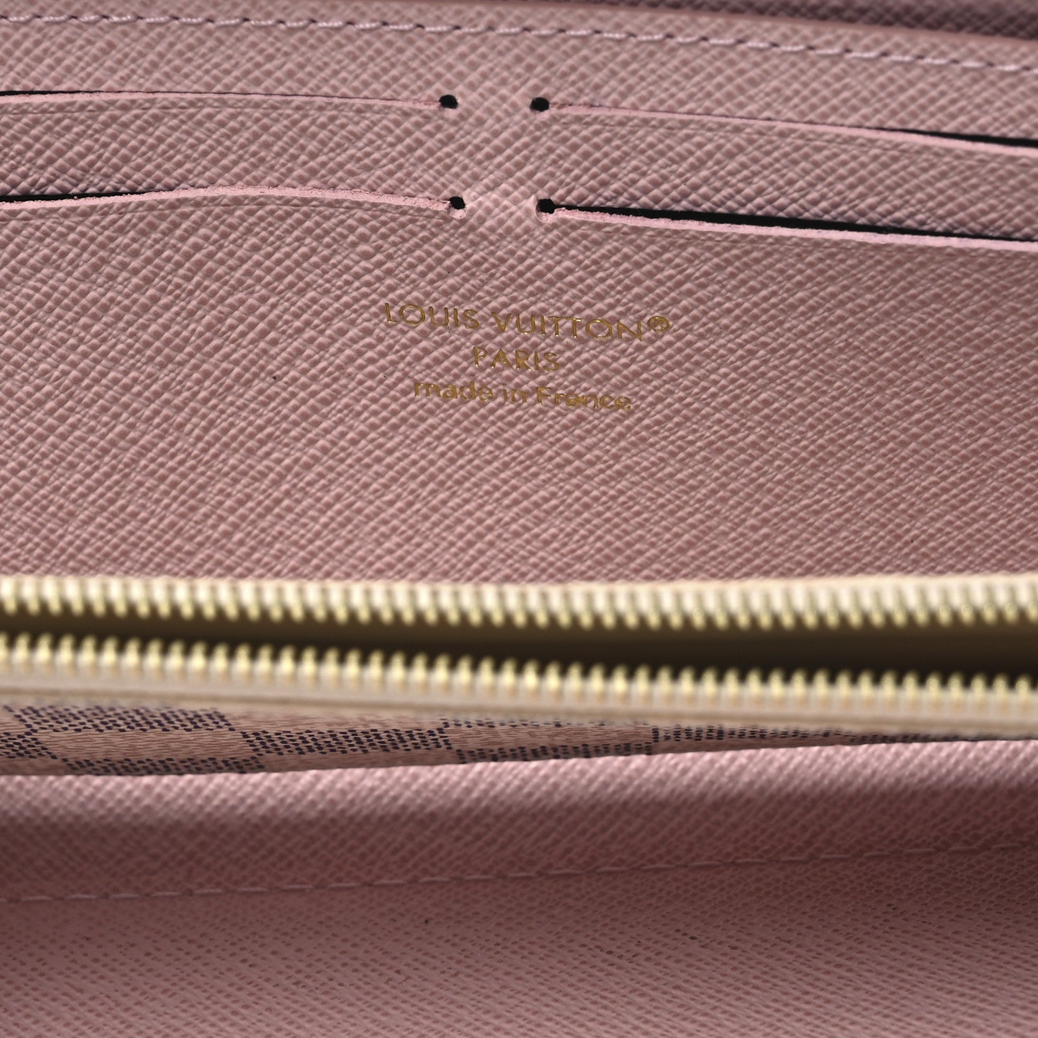 Louis Vuitton Damier Azur Clemence Wallet Rose Ballerine 6 of 7