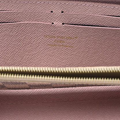 Louis Vuitton Damier Azur Clemence Wallet Rose Ballerine 6 of 7