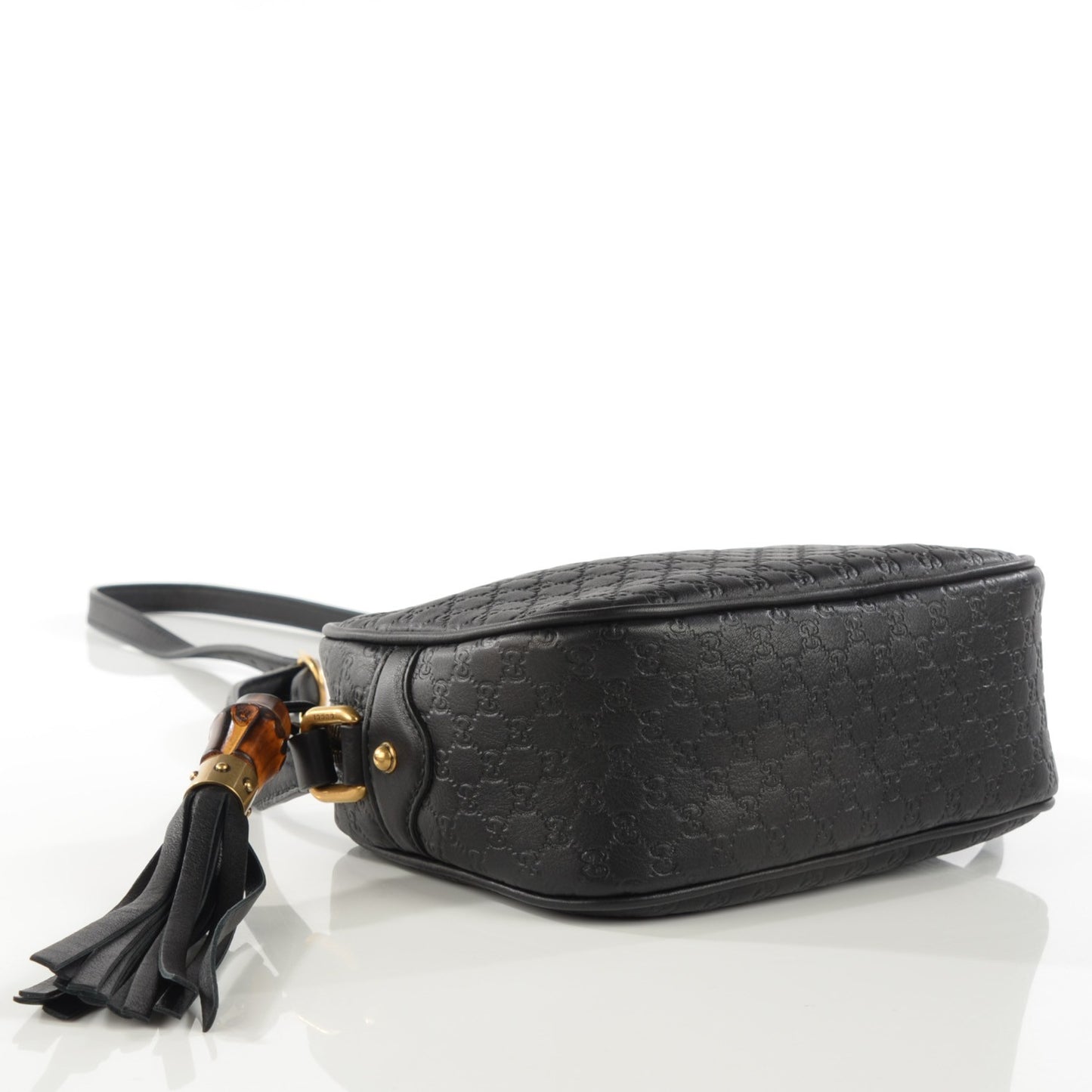 Microguccissima Sunshine Disco Crossbody Bag Black
