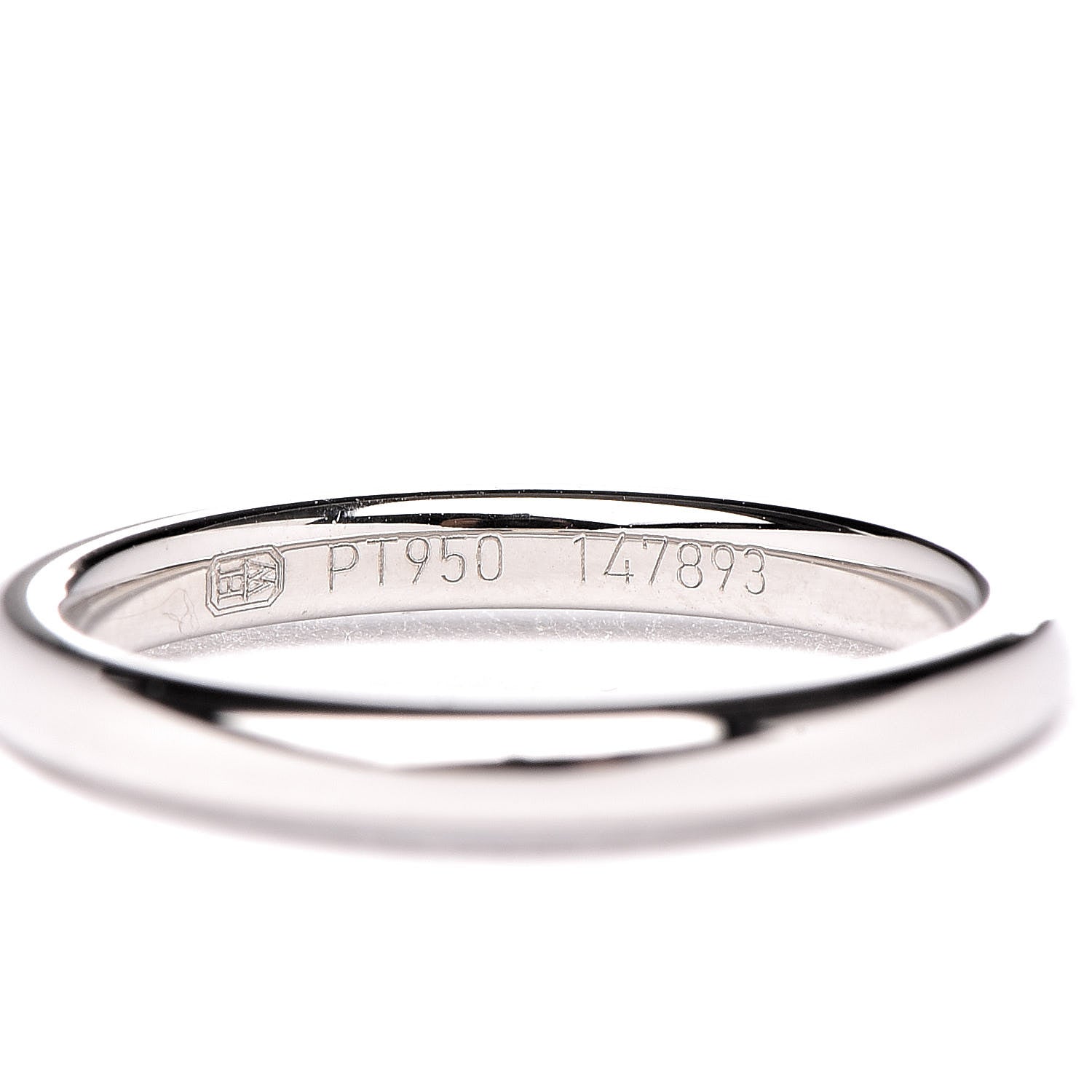 Harry Winston Platinum Diamond .51ct HW Logo Engagement Set Ring 47 4 4 of 8