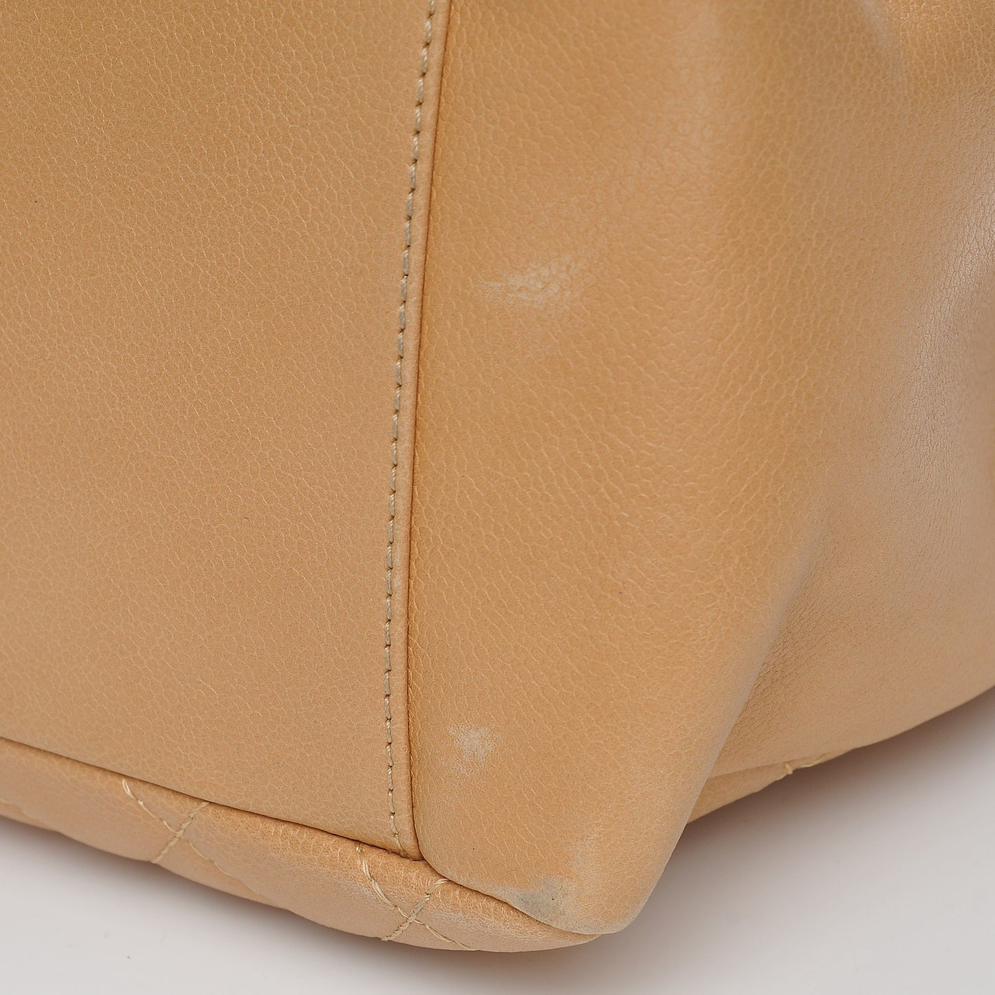 Caviar Quilted Grand Shopping Tote GST Beige