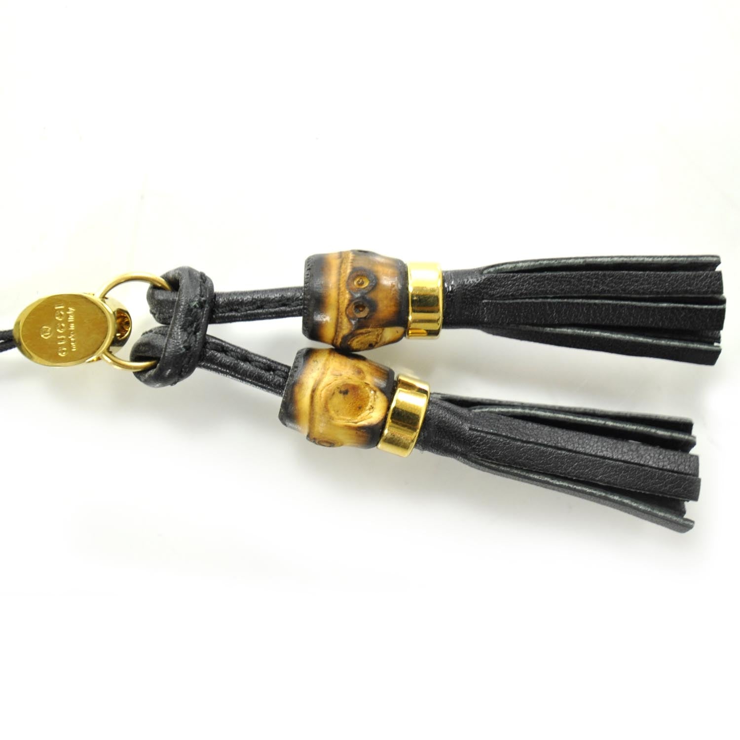 Gucci Bamboo Leather Tassel Phone Charm Strap 5 of 5