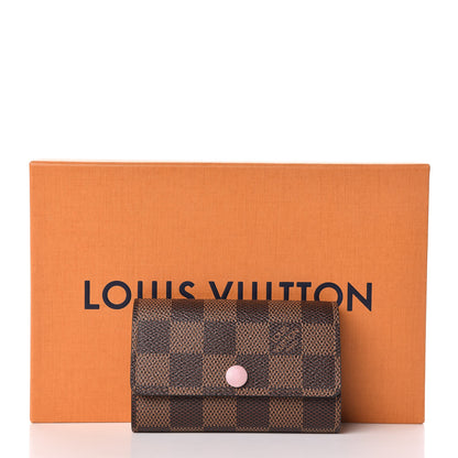 Louis Vuitton Damier Ebene Multicles 6 Key Holder Rose Ballerine 8 of 8