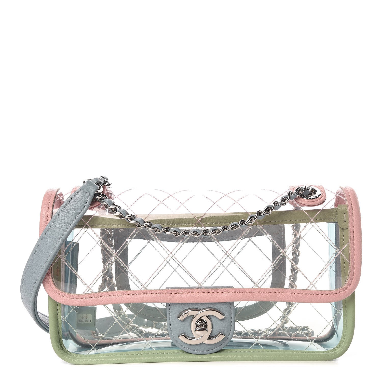 Chanel Lambskin PVC Quilted Mini Coco Splash Flap Blue Green 1 of 7