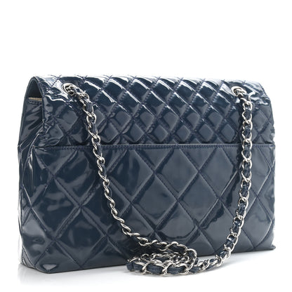 Chanel Vinyl Quilted In the Business Flap Bag Navy Blue 3 of 12