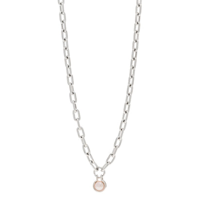 Tiffany Sterling Silver Pearl HardWear Necklace 32" 1 of 4