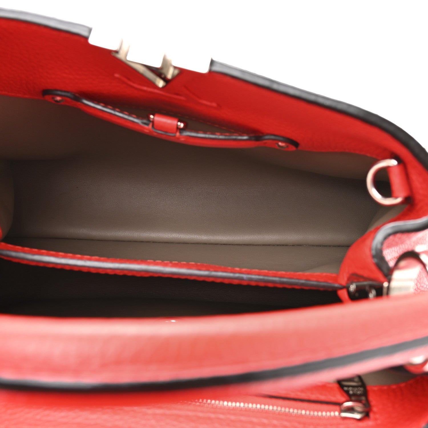 Louis Vuitton Taurillon Capucines BB Coquelicot 5 of 11