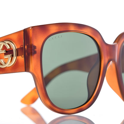 Gucci Acetate Square Frame Sunglasses GG0142SA Tortoise 7 of 7