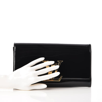 Louis Vuitton Patent Neo Sobe Louise EW Clutch Black 2 of 6