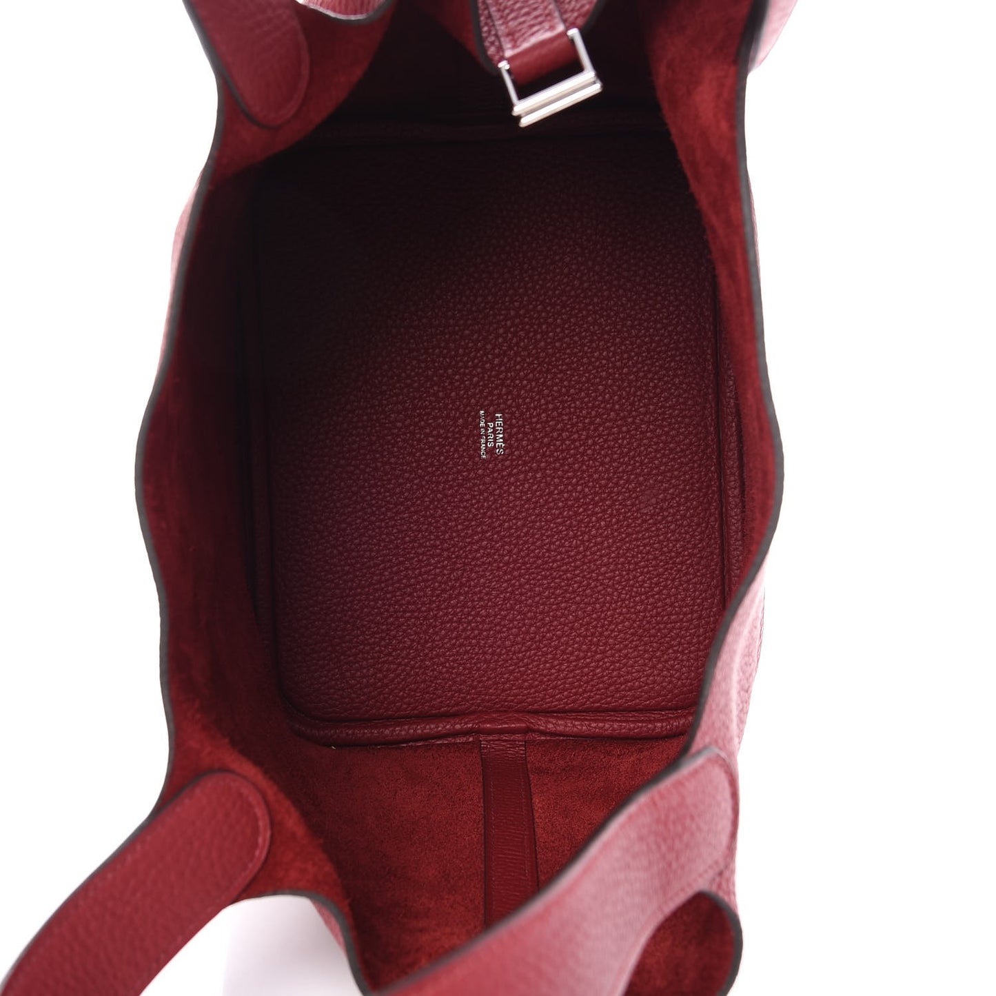 Taurillon Clemence Picotin Lock 22 MM Rouge Grenat