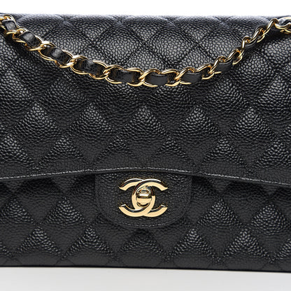 Chanel Caviar Quilted Medium Double Flap Black 10 of 10