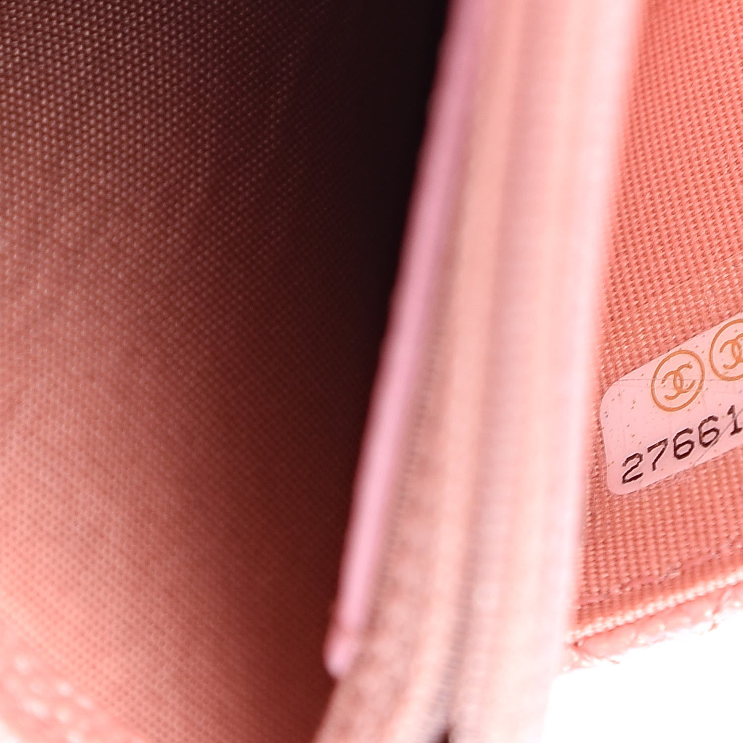 Chanel Iridescent Caviar Quilted Wallet on Chain WOC Rose Pink 8 of 12