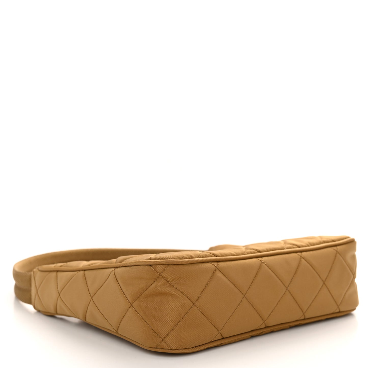 Tessuto Nylon Stitched Shoulder Bag Tobacco