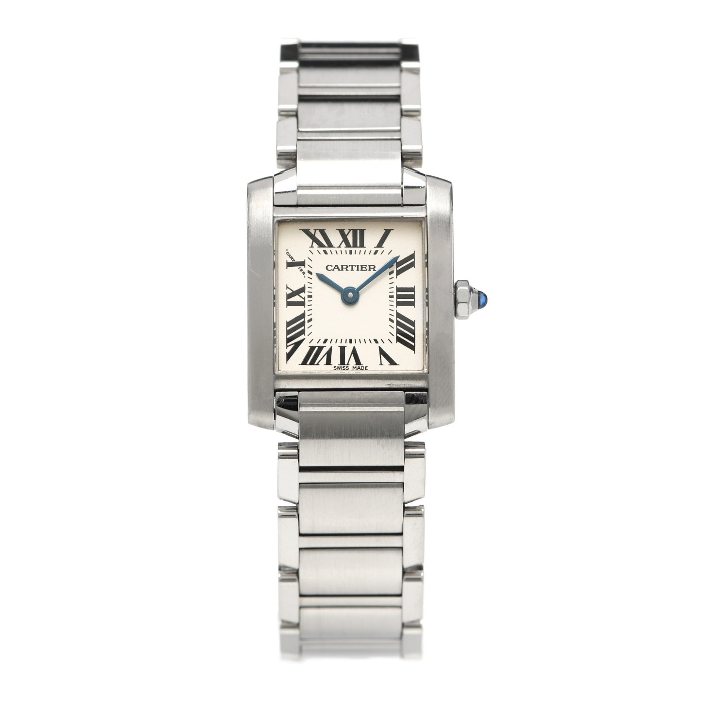 Stainless Steel 20mm Tank Francaise Quartz Watch