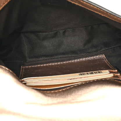 Fendi Vitello Laminato FF 1974 Embossed Mini Baguette Rame 5 of 8