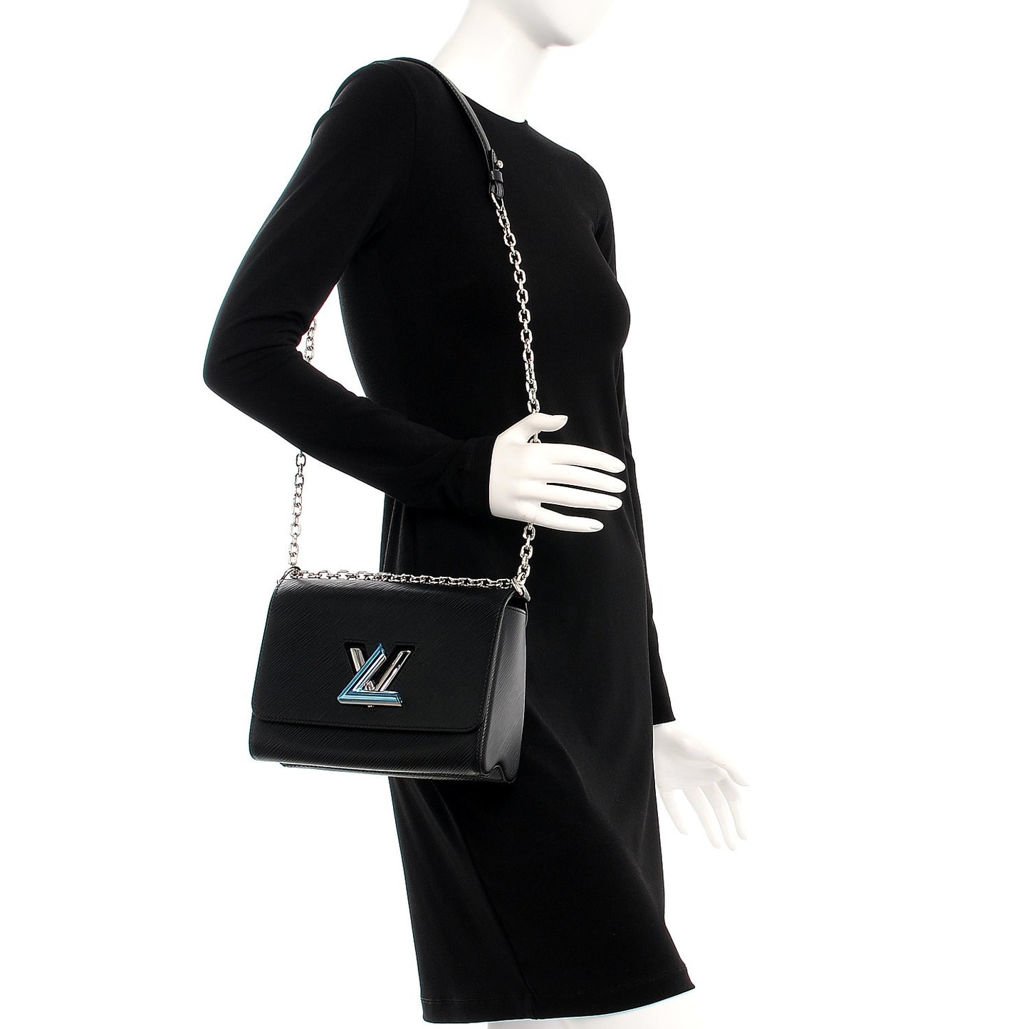 Epi Twist Shoulder Bag MM Black