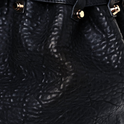 Alexander Wang Pebbled Lambskin Diego Bucket Black Rose Gold Hardware 8 of 13