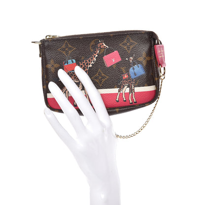 Louis Vuitton Monogram 2017 Christmas Animation Mini Pochette Accessories 2 of 8