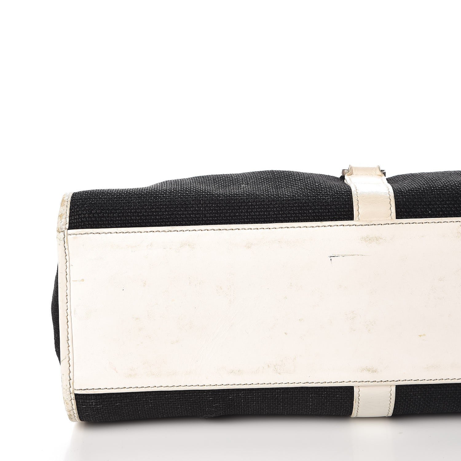 Gucci Canvas Bardot Shoulder Bag White Black 24 of 26
