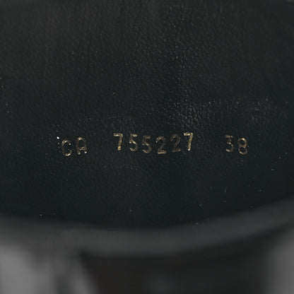 Saint Laurent Vitello Marilyn Nina 95 Knee High Boots 38 Black 10 of 11