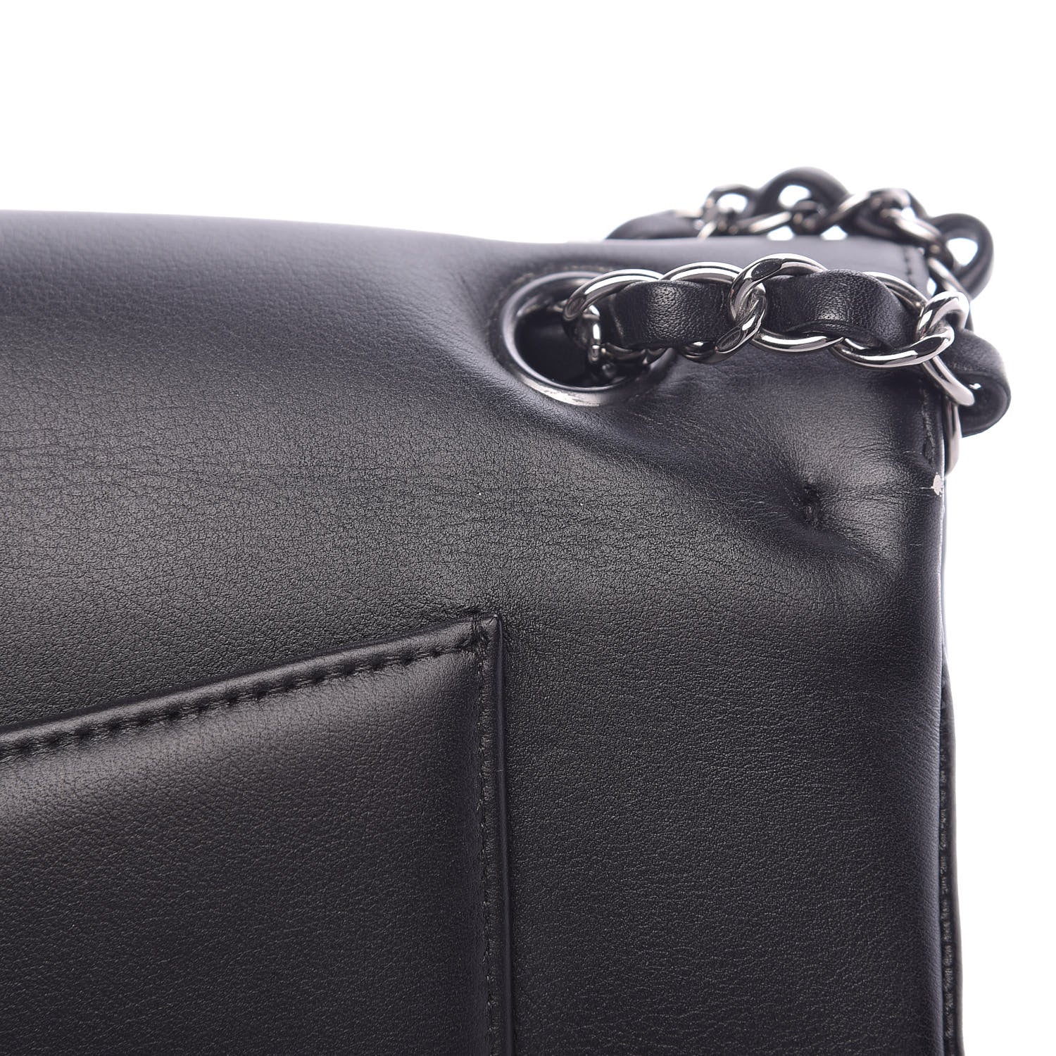 Chanel Calfskin Medium Classic Pure Double Flap Black 18 of 20