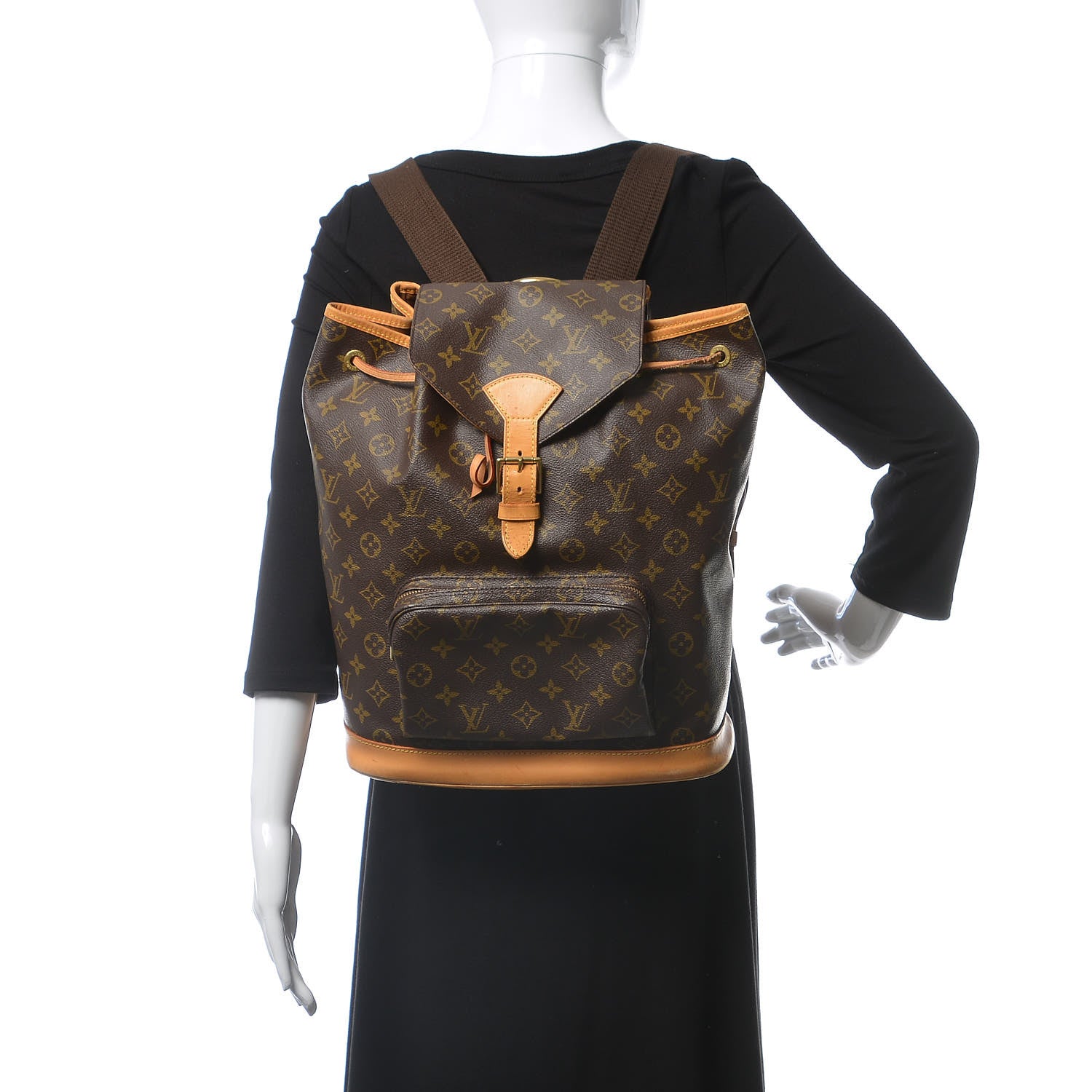 Louis Vuitton Monogram Montsouris GM Backpack 2 of 16