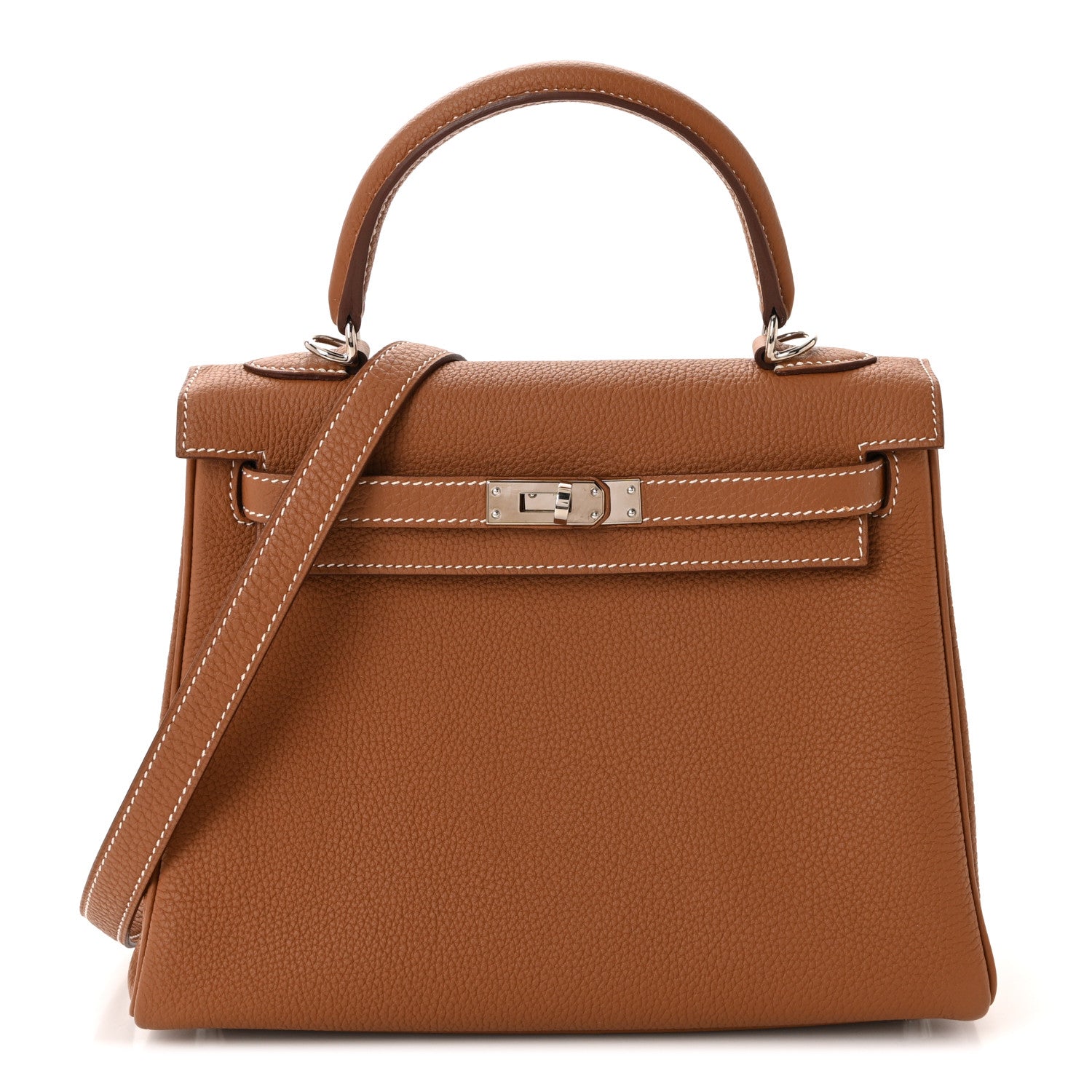 Hermes Togo Kelly Retourne 25 Gold 1 of 11