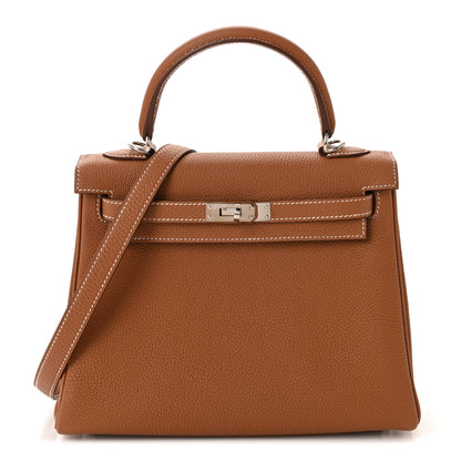 Hermes Togo Kelly Retourne 25 Gold 1 of 11