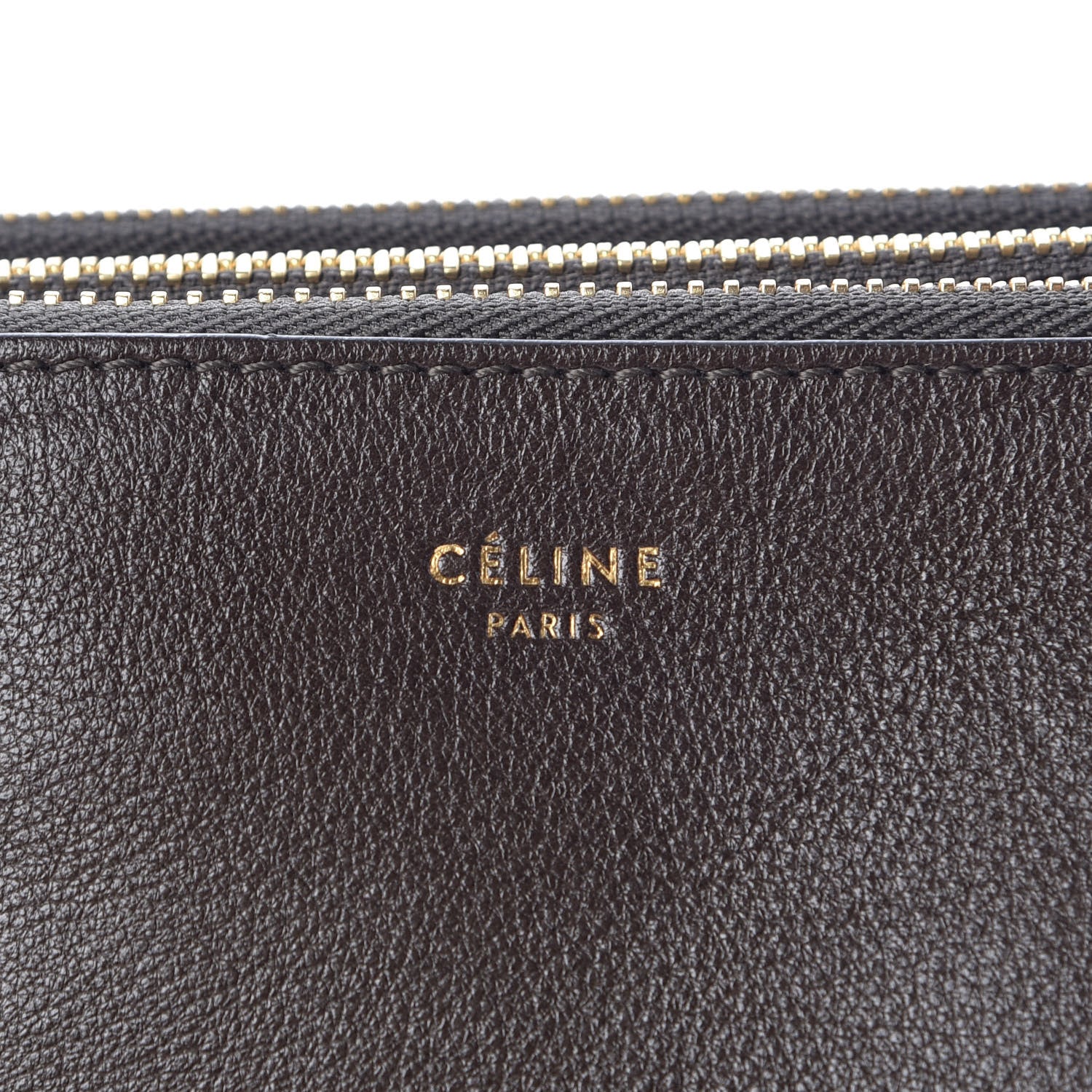 Celine Grained Lambskin Small Trio Crossbody Bag Brown 10 of 12